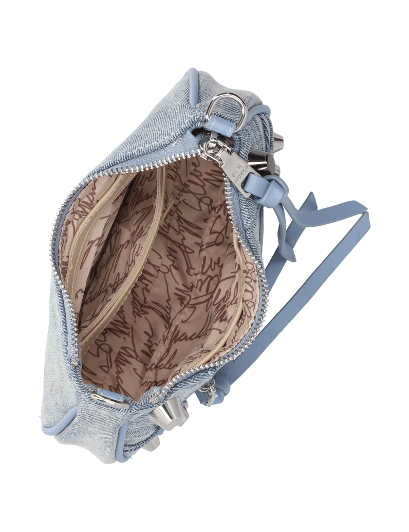 Steve-Madden-mini-torbica-srebrna