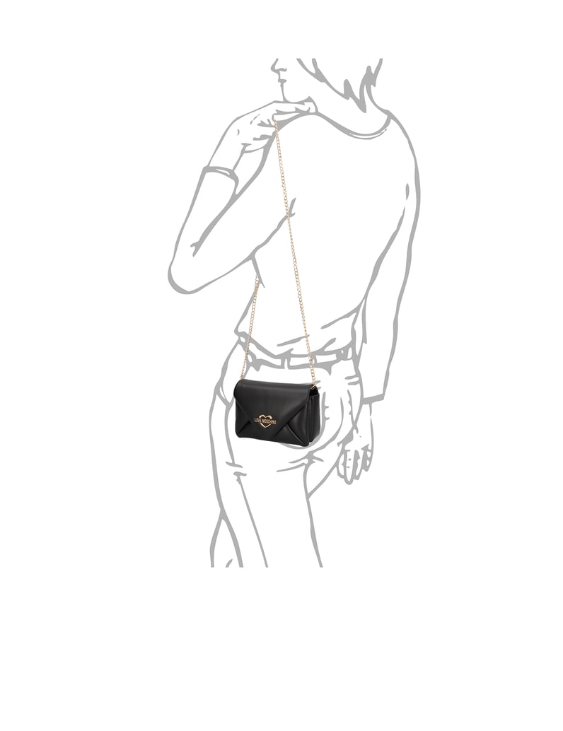 LOVE-MOSCHINO-Lederimitat-Mini-Bag-schwarz