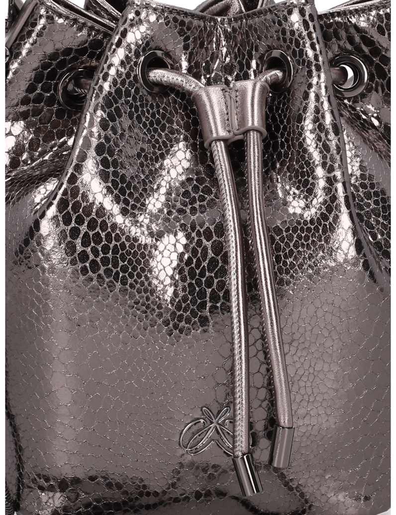 Silvia-Schneider-imitácia-kože-malá-taška-strieborná