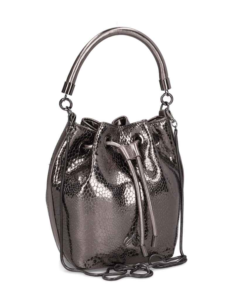 Silvia-Schneider-imitácia-kože-malá-taška-strieborná