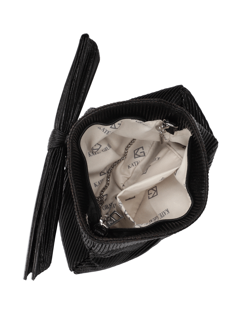 Kate-Gray-imitacija-usnja-mini-torbica-črna