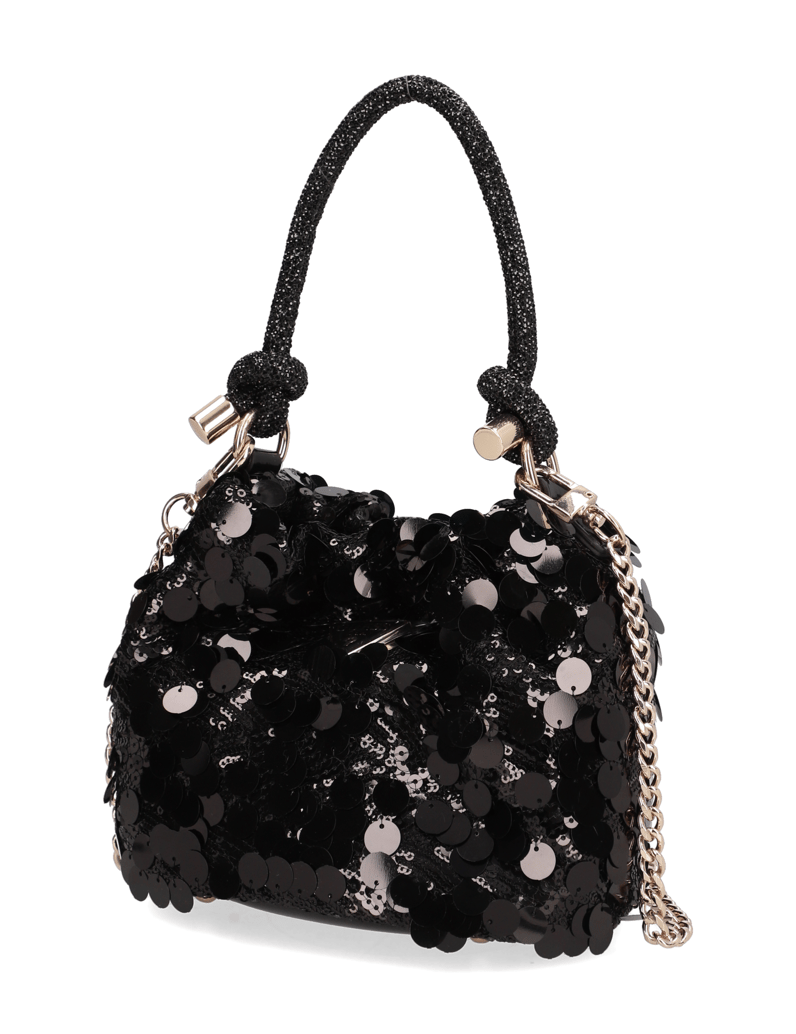 GUESS-HOLIDAY-SHINE-TOP-HANDLE-POUCH-čierna