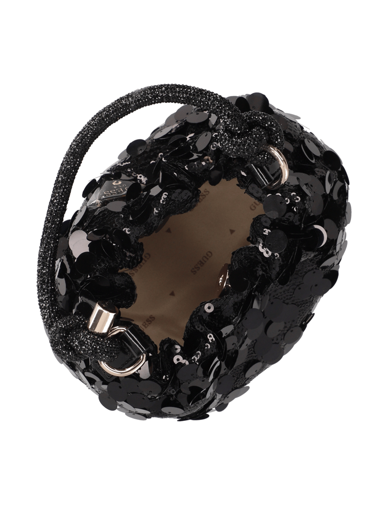 GUESS-HOLIDAY-SHINE-TOP-HANDLE-POUCH-čierna