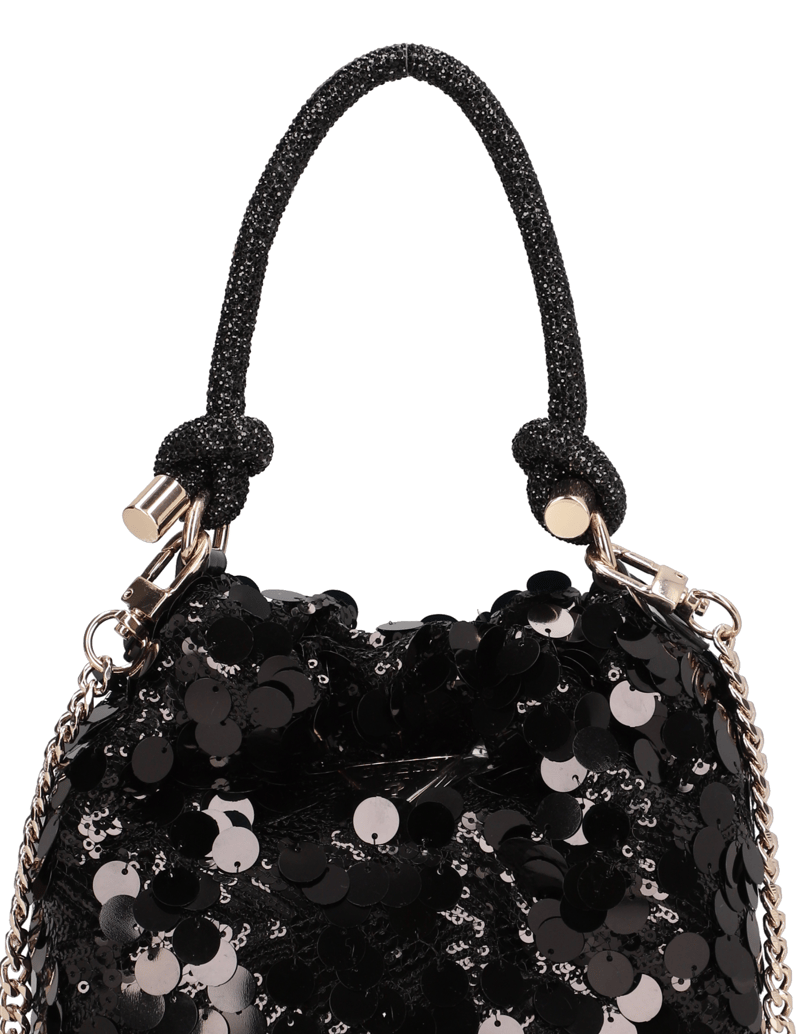 GUESS-HOLIDAY-SHINE-TOP-HANDLE-POUCH-čierna