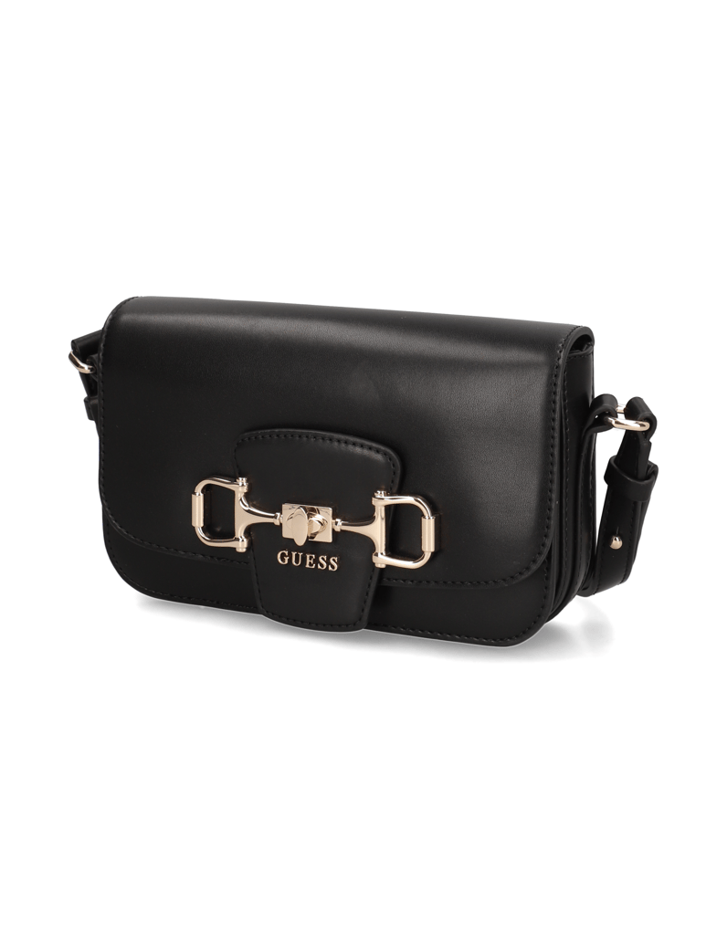 GUESS-JANIE-LOGO-CNVRTBL-XBODY-FLAP-černá