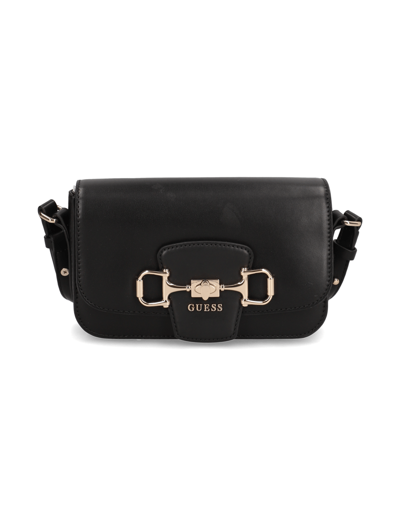 GUESS-JANIE-LOGO-CNVRTBL-XBODY-FLAP-černá