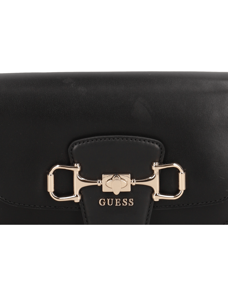 GUESS-JANIE-LOGO-CNVRTBL-XBODY-FLAP-černá