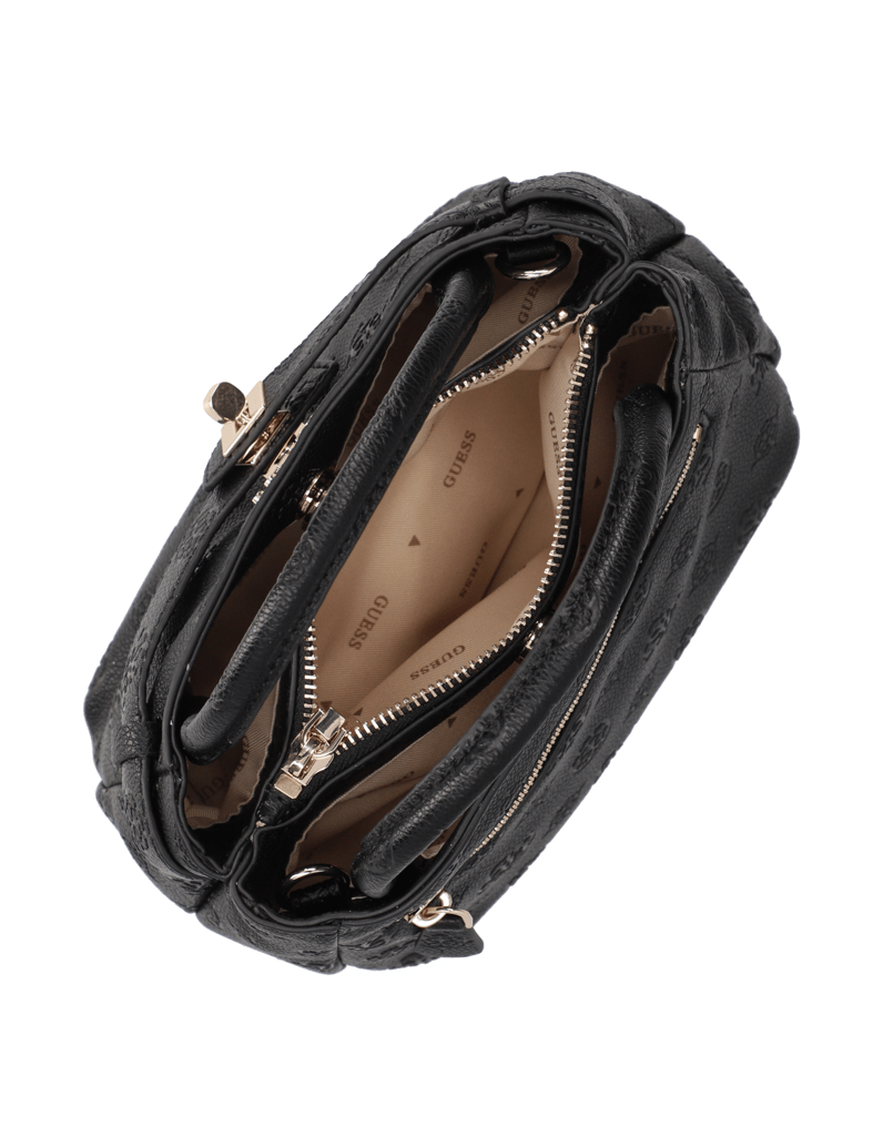 GUESS-ELLA-LOGO-MINI-SATCHEL-čierna