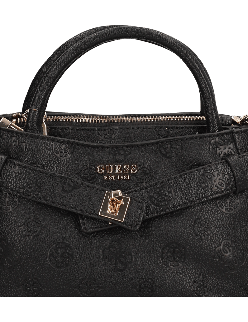 GUESS-ELLA-LOGO-MINI-SATCHEL-čierna