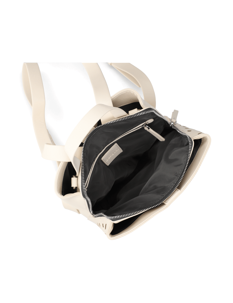 DESIGUAL-Lederimitat-Rucksack-weiss