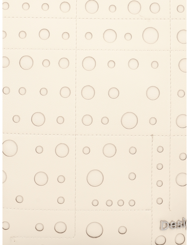 DESIGUAL-Lederimitat-Rucksack-weiss