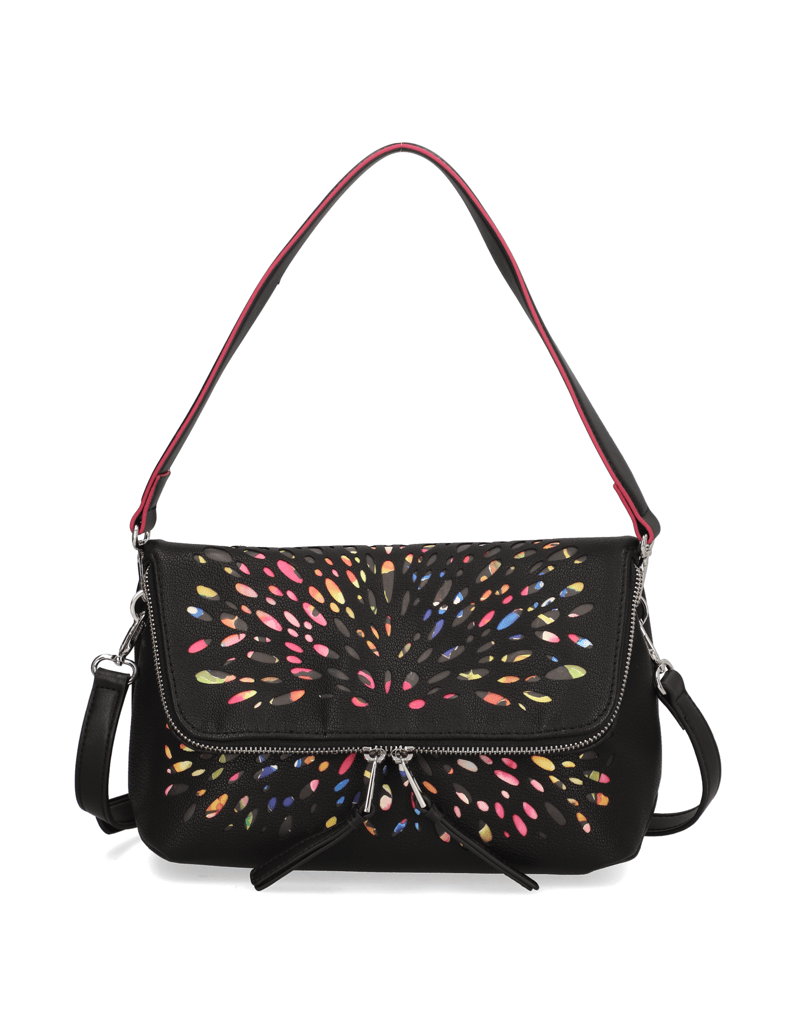 DESIGUAL-Lederimitat-Rucksack-schwarz