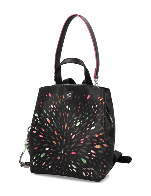 Lederimitat Rucksack
