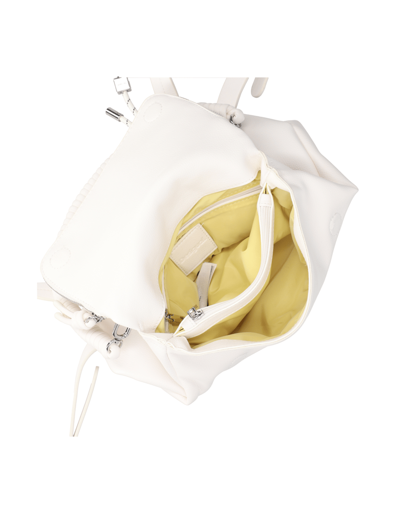 DESIGUAL-Lederimitat-Rucksack-weiss