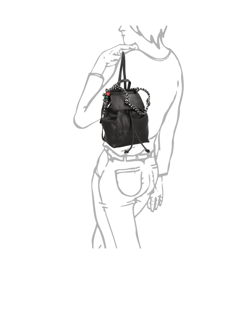 DESIGUAL-Rucksack-schwarz