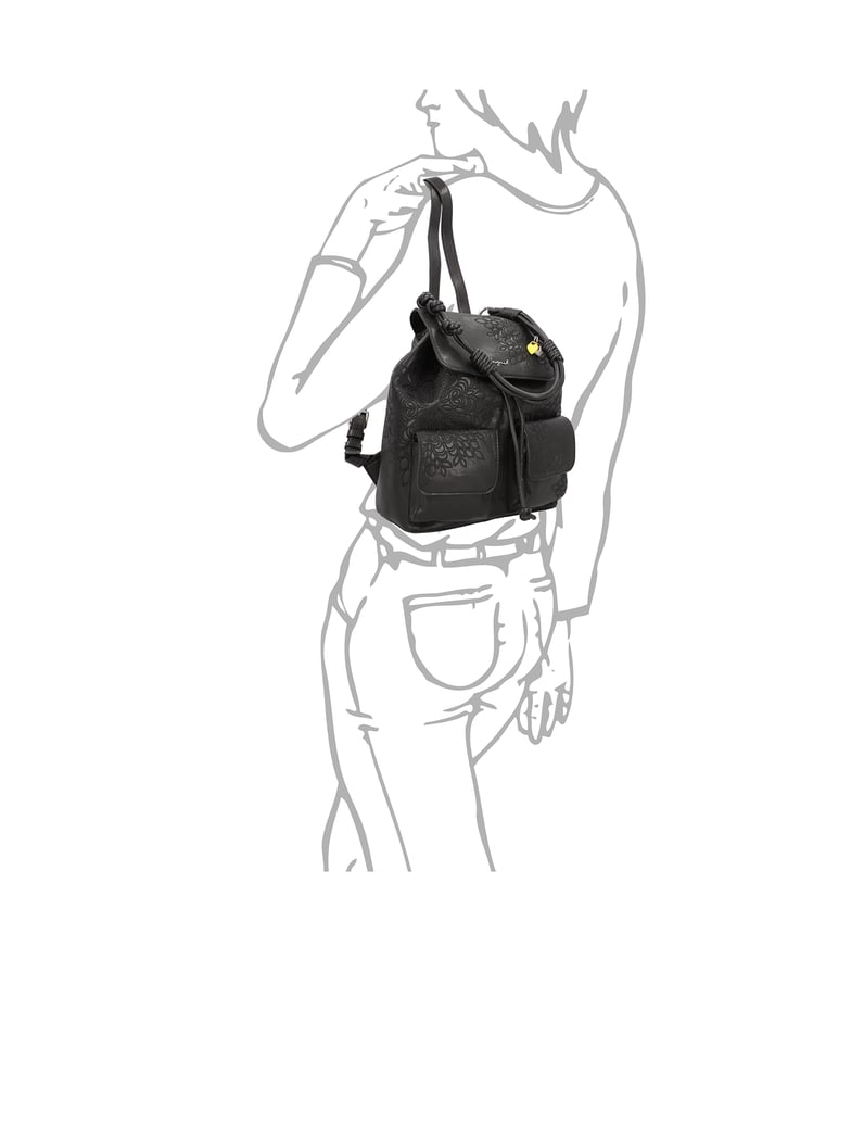DESIGUAL-Rucksack-schwarz