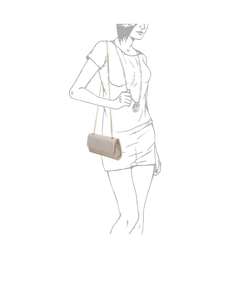 Kate-Gray-tekstil-clutch-torbica-srebrna