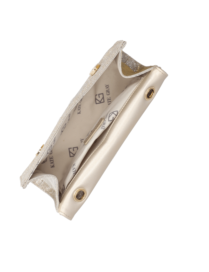 Kate-Gray-tekstil-clutch-torbica-srebrna