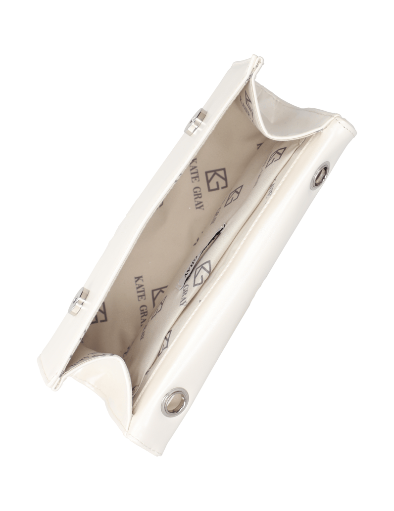 Kate-Gray-Imitácia-kože-psaníčko-stříbrná