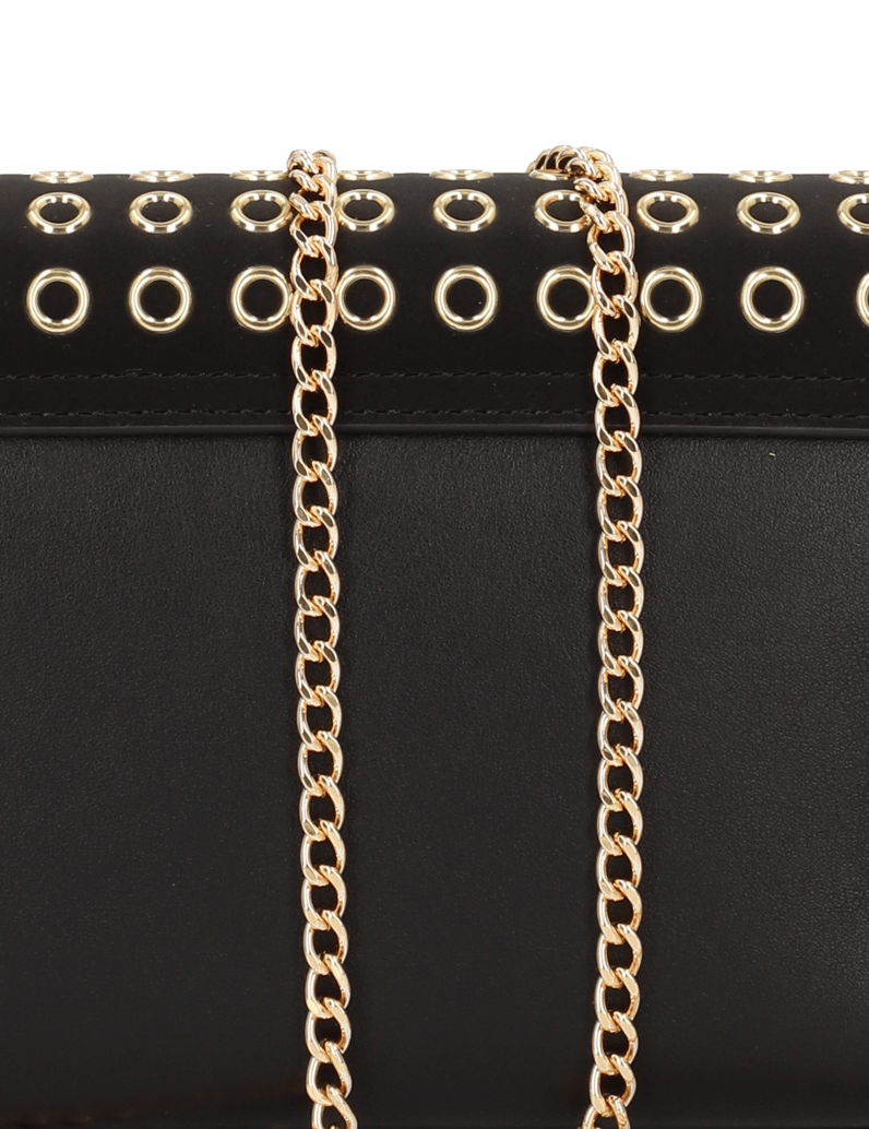 LOVE-MOSCHINO-Lederimitat-Clutch-schwarz