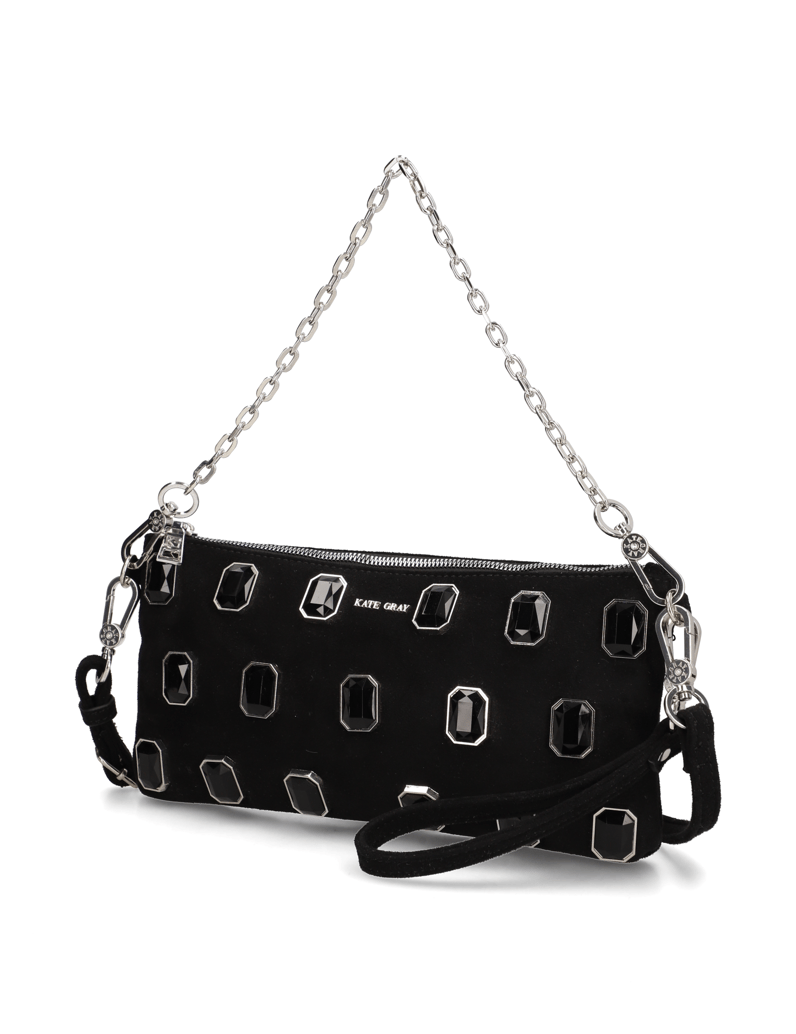 Kate-Gray-clutch-torbica-črna