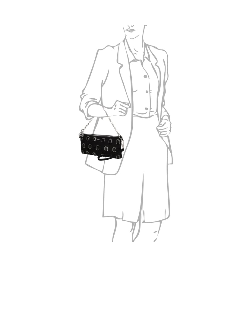 Kate-Gray-clutch-torbica-črna