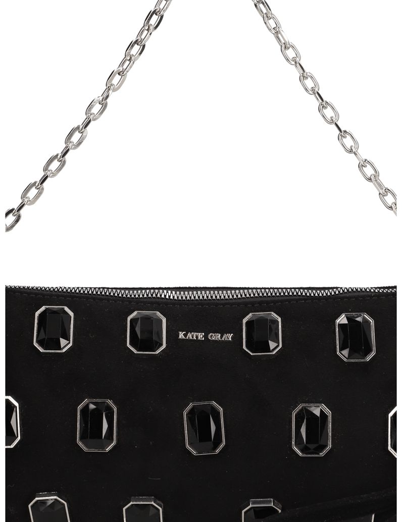Kate-Gray-clutch-torbica-črna