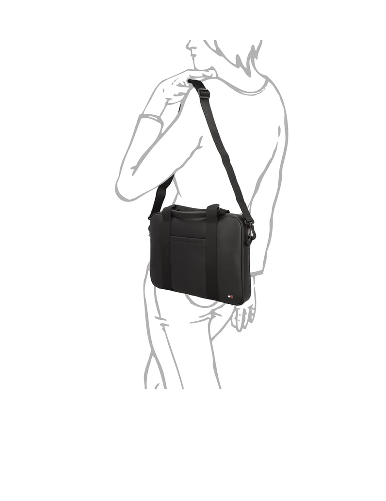 Tommy-Hilfiger-TH-FOUNDATION-COMPUTERBAG-črna