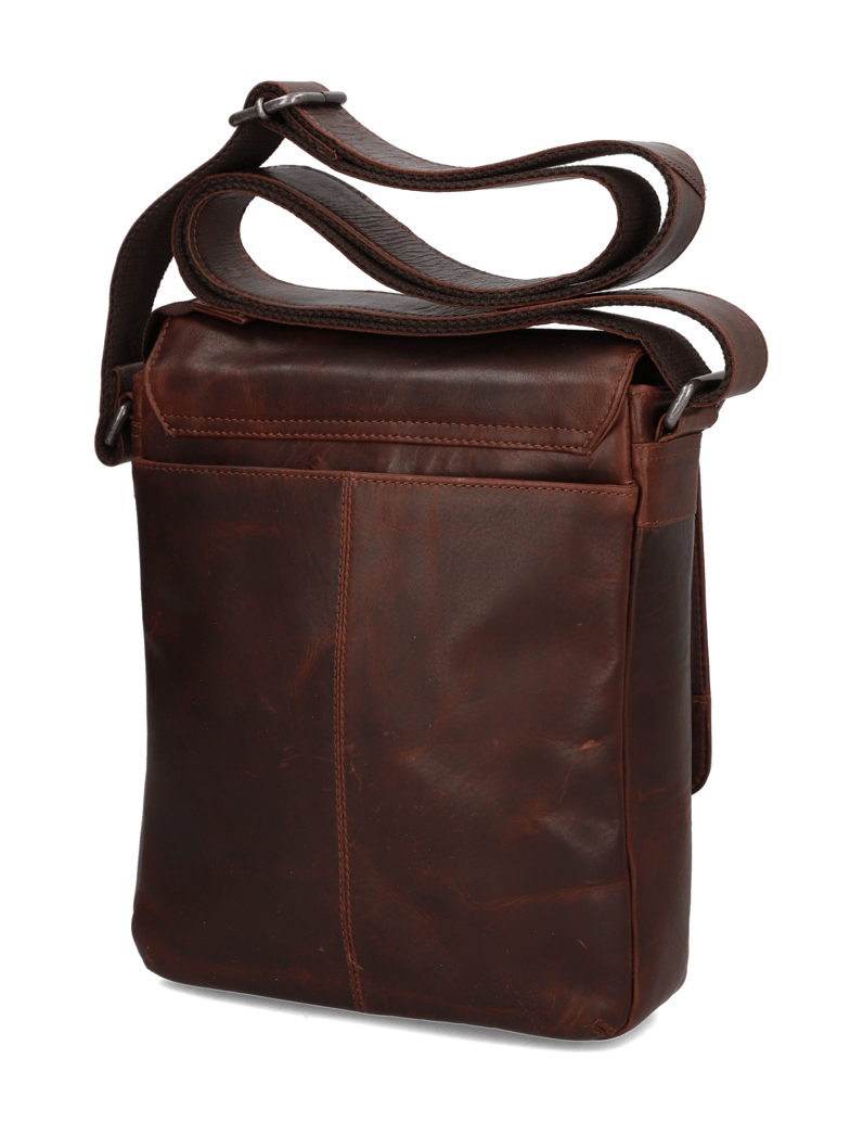 Pat-Calvin-hladká-kůže-taška-přes-rameno-hnědá