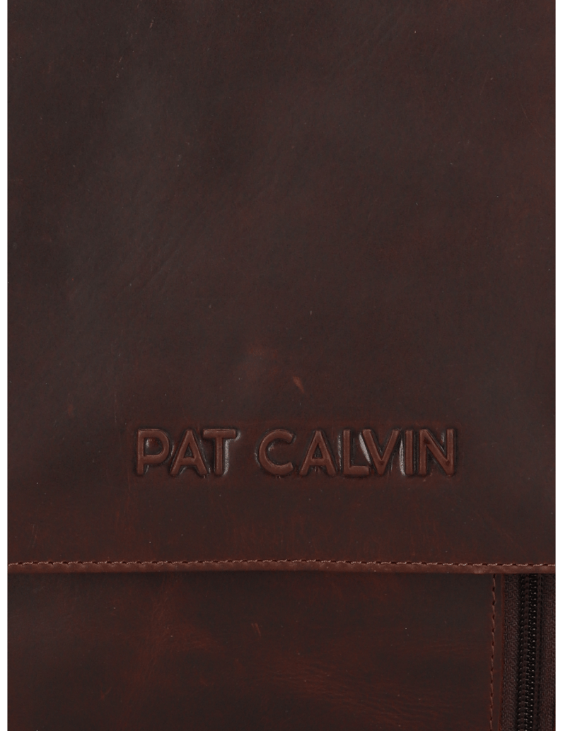 Pat-Calvin-hladká-kůže-taška-přes-rameno-hnědá