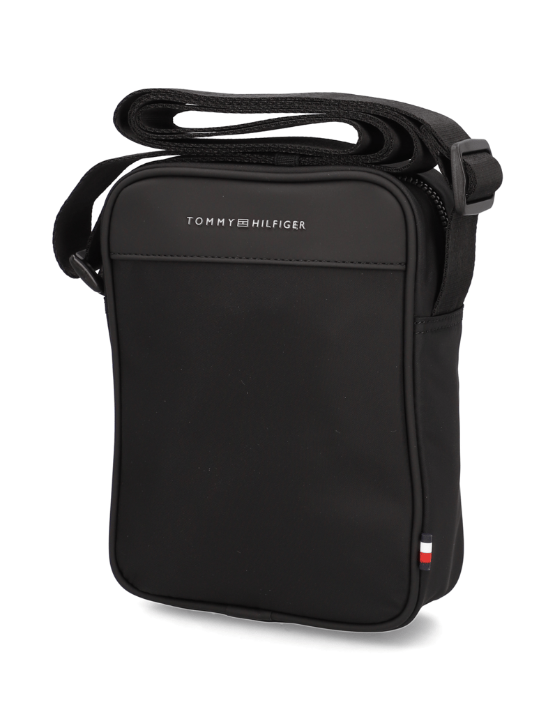 Tommy-Hilfiger-TH-REPREVE-MINI-REPORTER-črna