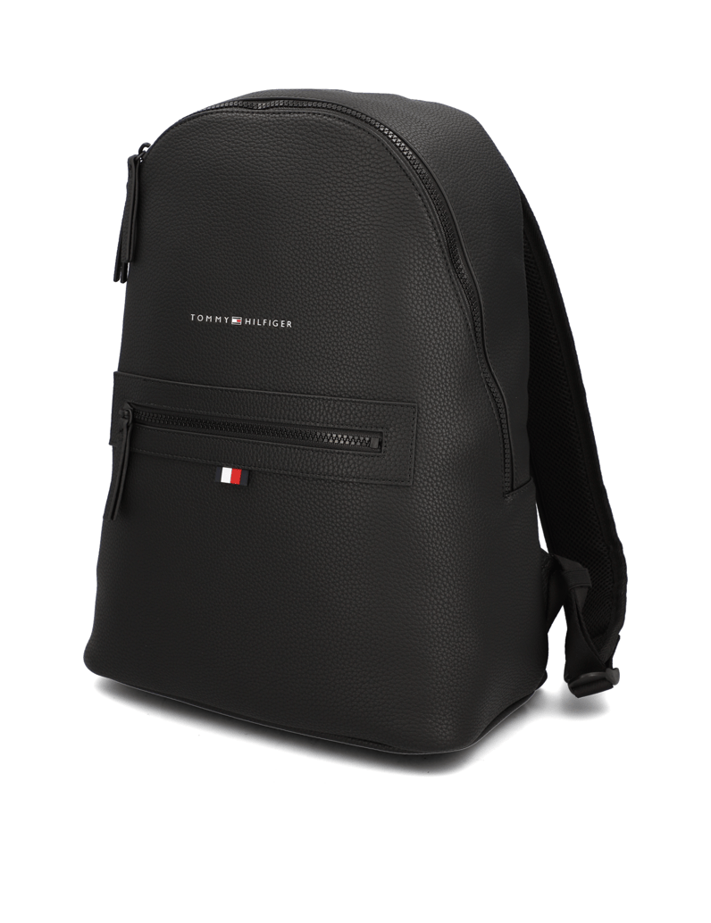 Tommy-Hilfiger-ESSENTIAL-PU-BACKPACK-černá