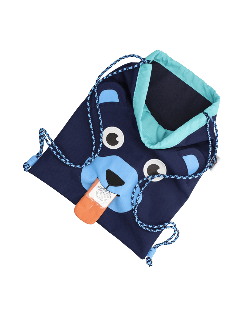 Affenzahn-TURNBEUTEL-Bär-blau