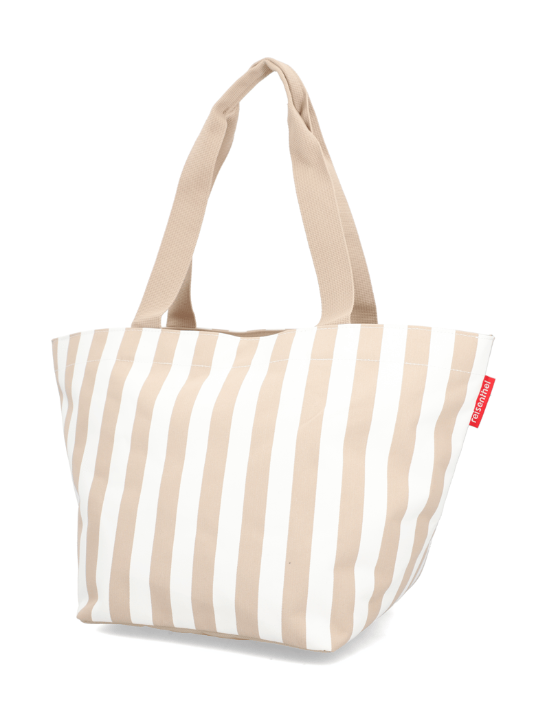 REISENTHEL-shopper-M-summerstripes-coffee-hnedá