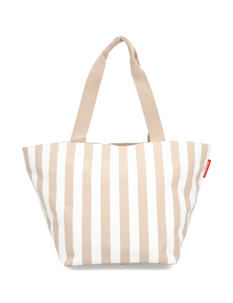 REISENTHEL-shopper-M-summerstripes-coffee-hnedá