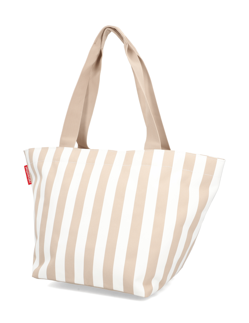 REISENTHEL-shopper-M-summerstripes-coffee-hnedá