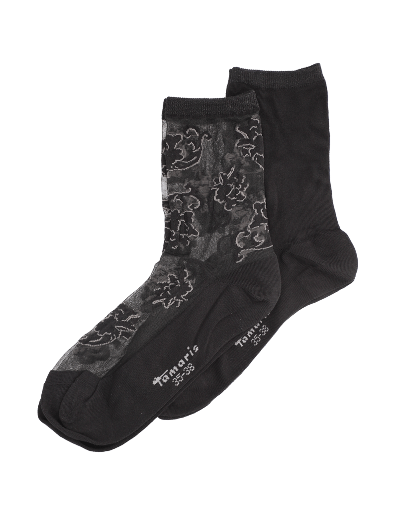 TAMARIS-kombinovaná-bavlna-ponožky-černá