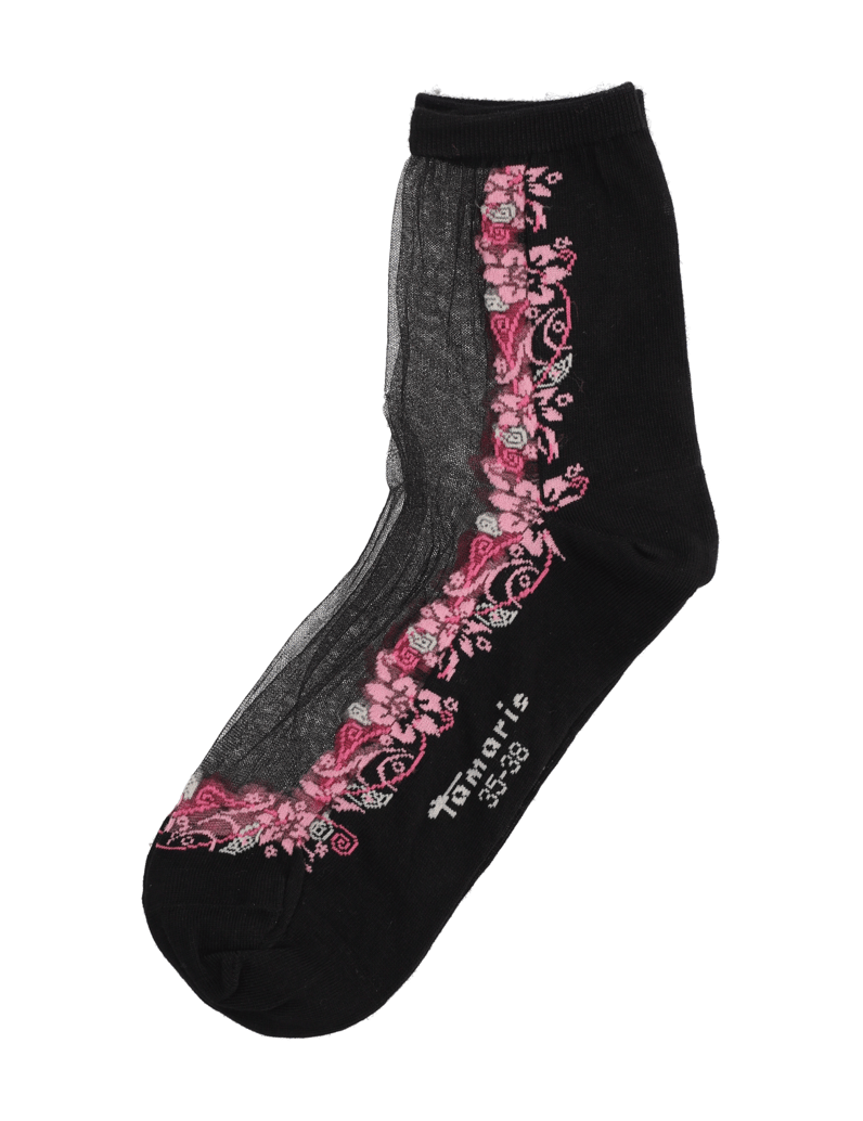 TAMARIS-kombinovaná-bavlna-kotníčkové-ponož-černá