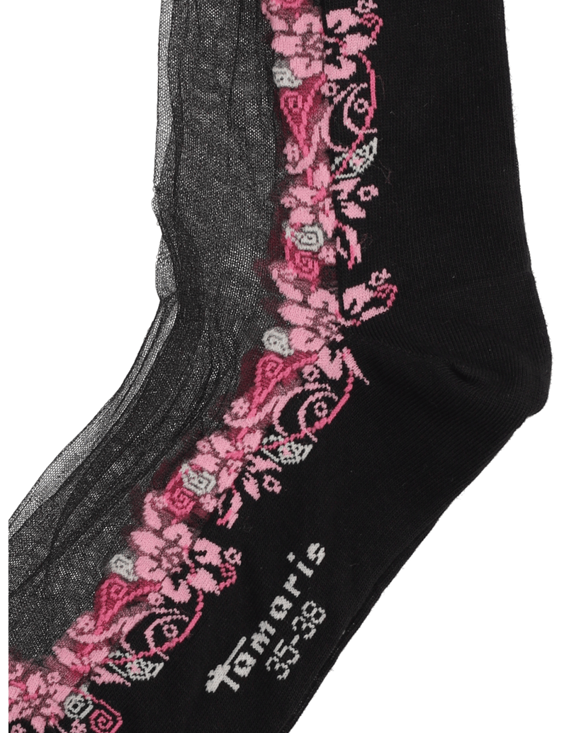 TAMARIS-kombinovaná-bavlna-kotníčkové-ponož-černá