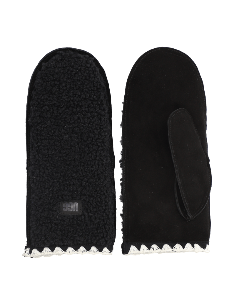 UGG-UGGFLUFF-SCALLOPED-MITTEN-čierna