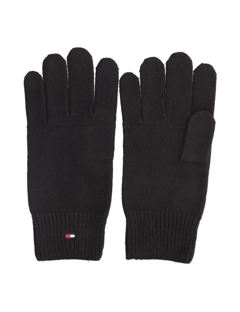 Tommy-Hilfiger-TH-FLAG-KNIT-GLOVES-černá