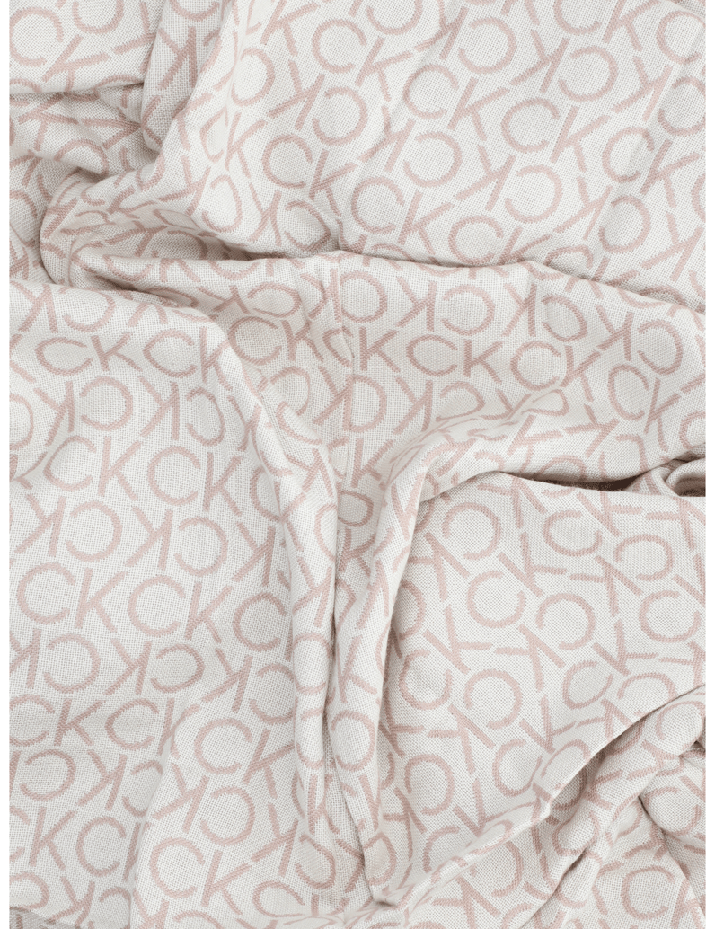 Calvin-Klein-FRINGES-MONOGRAM-SCARF-100X200