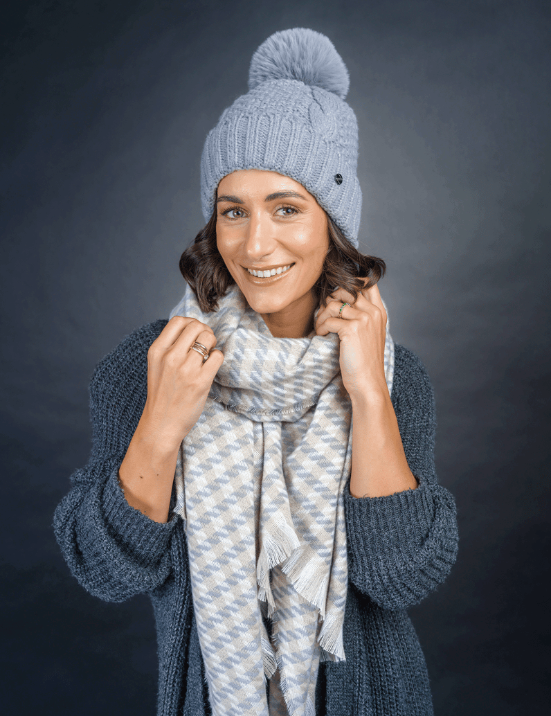 Lazzarini-textil-šála-černá
