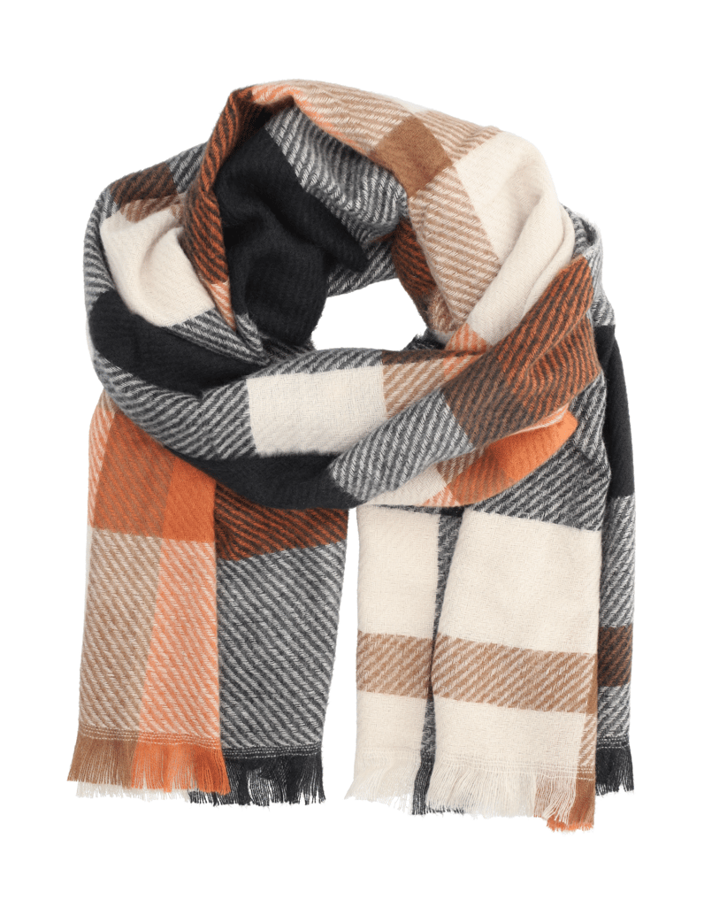 Lazzarini-textil-šála-hnědá