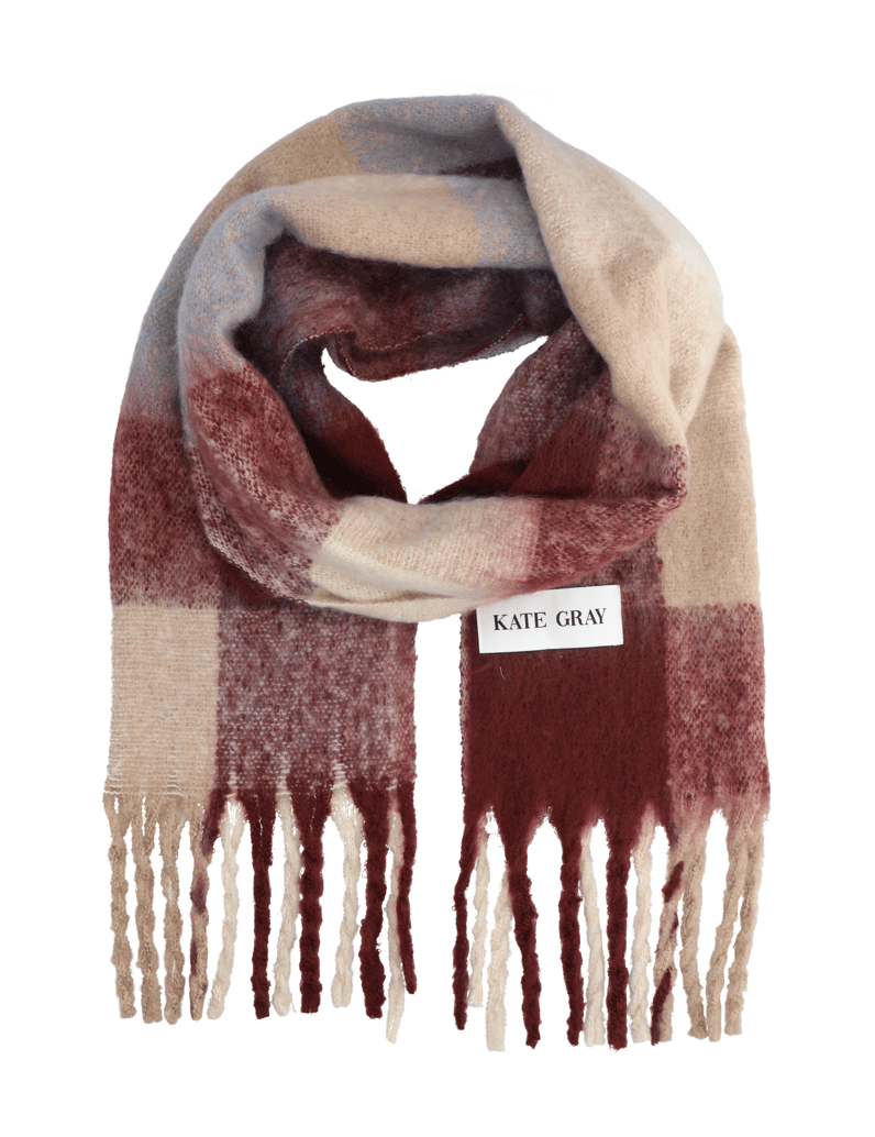 Kate-Gray-textil-šála-červená
