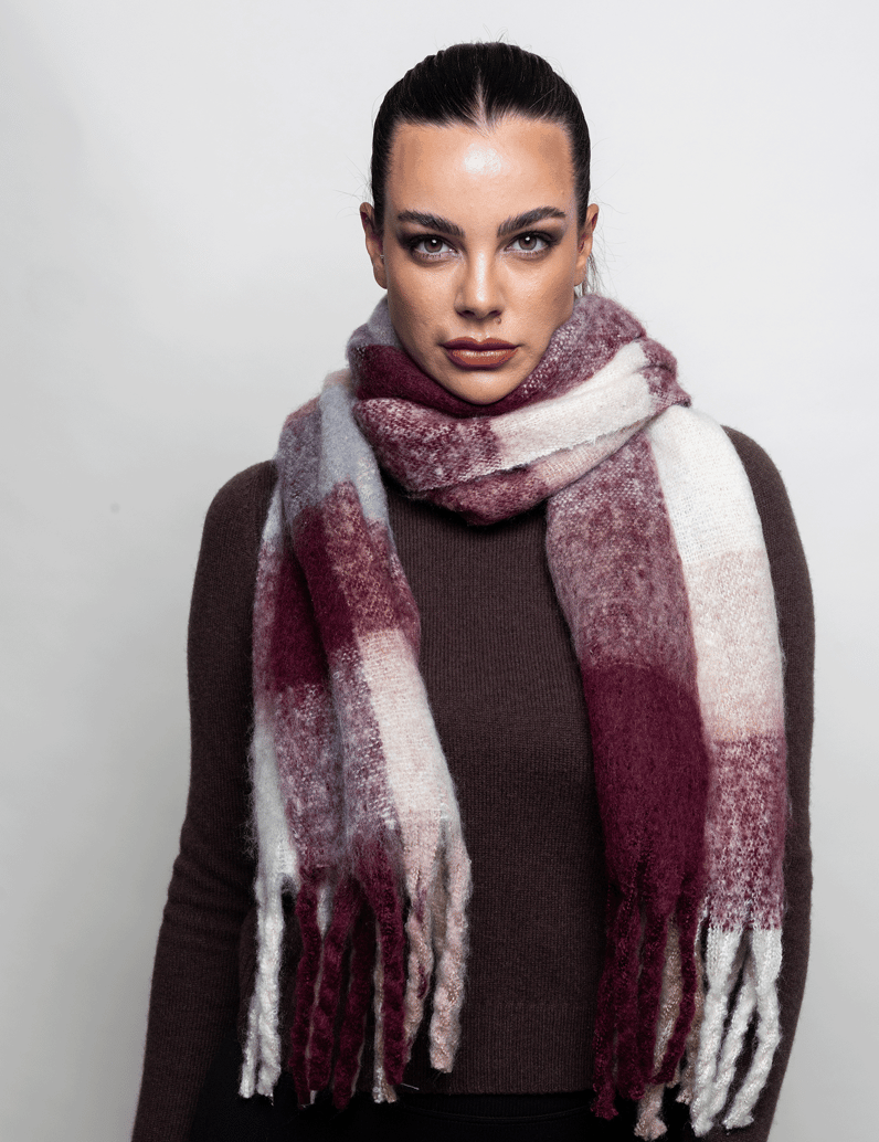 Kate-Gray-textil-šála-červená