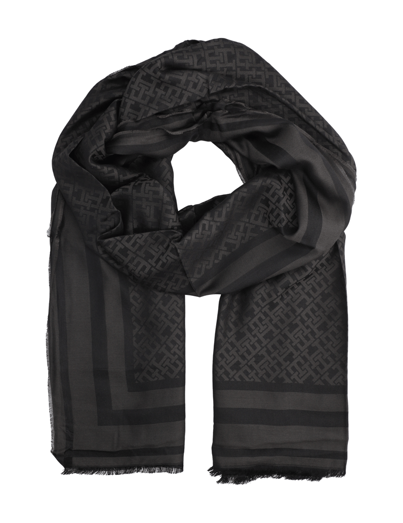 Tommy-Hilfiger-TH-MONOGRAM-SCARF-schwarz