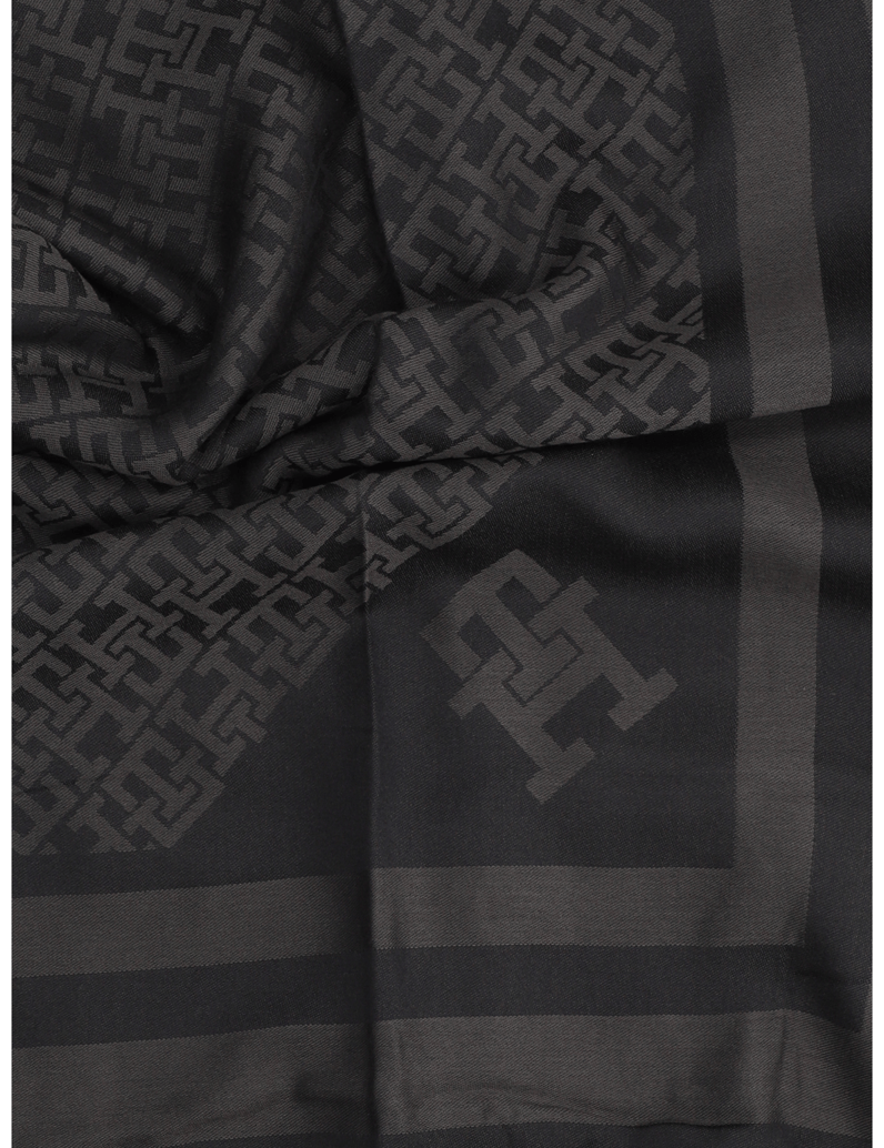Tommy-Hilfiger-TH-MONOGRAM-SCARF-schwarz