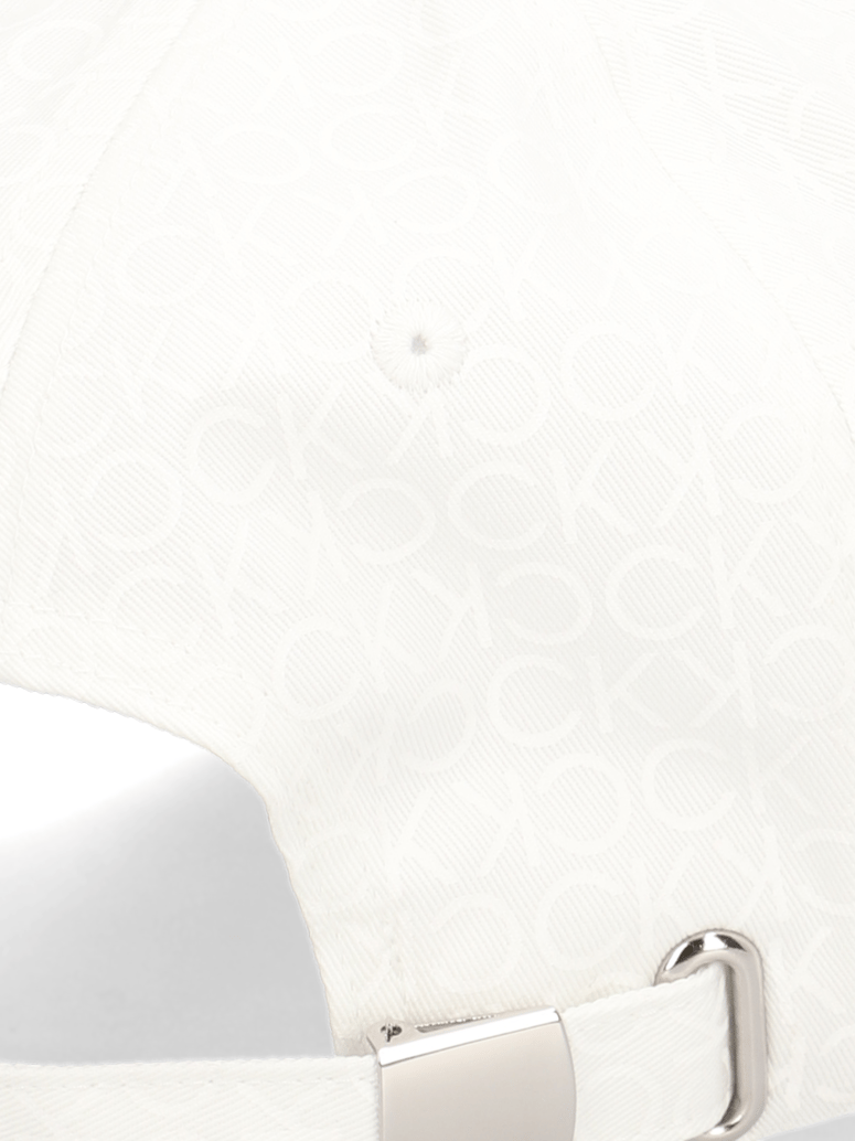 Calvin-Klein-CK-MONOGRAM-COTTON-CAP-bílá