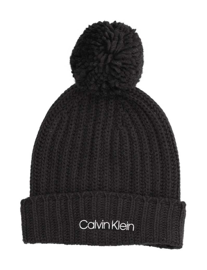 Calvin-Klein-OVERSIZED-KNIT-BEANIE-W/-POMPOM